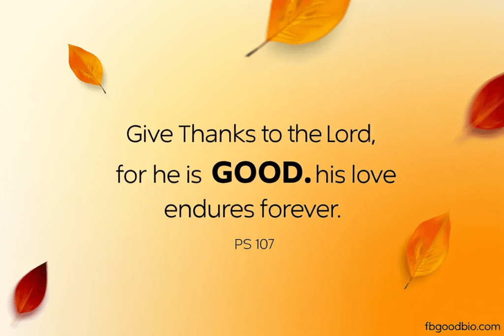 give thanks scripture