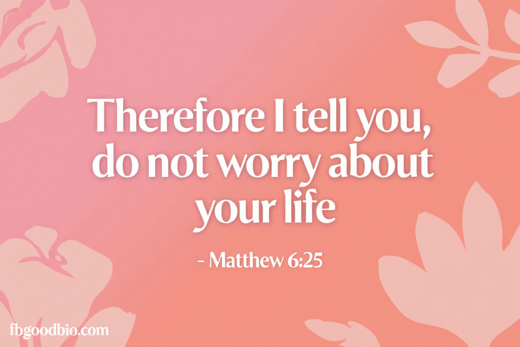 Scripture for Worry and Anxiety 