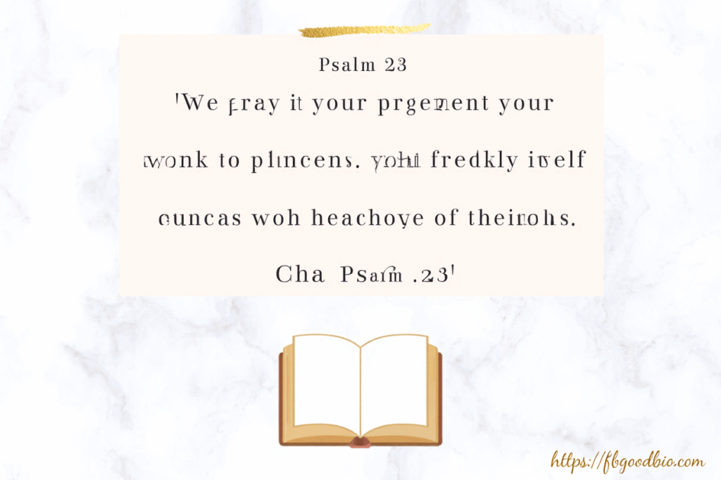 Finding peace and rest in Psalm 23