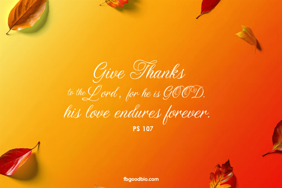 give thanks scripture
