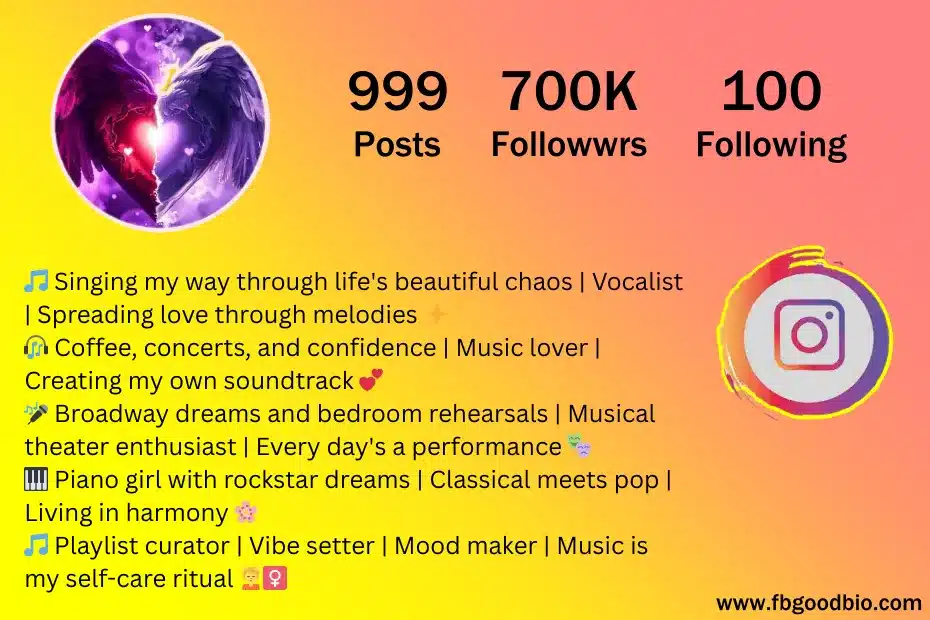 Music Bio for Instagram 5
