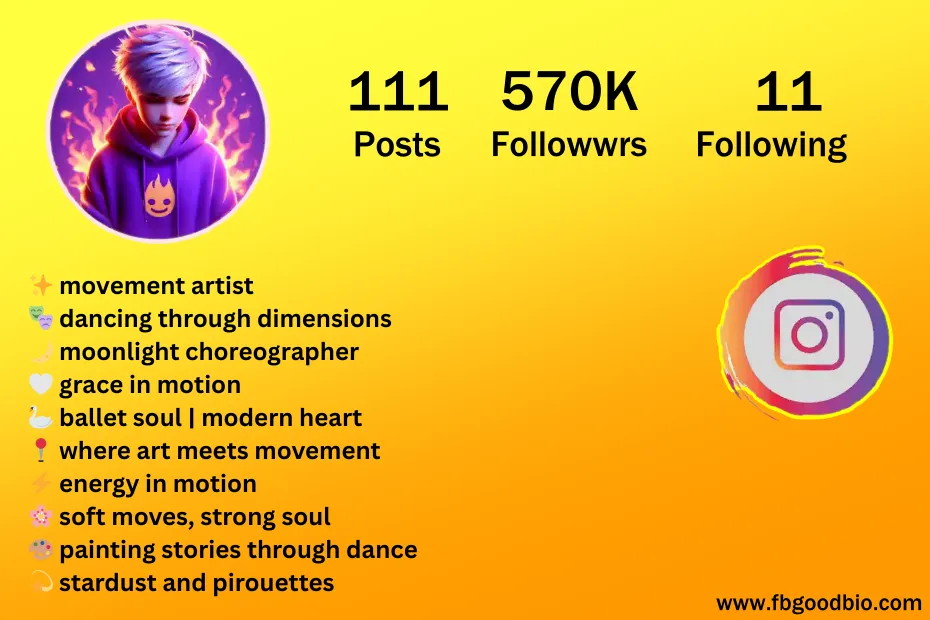 Dance Instagram Bio