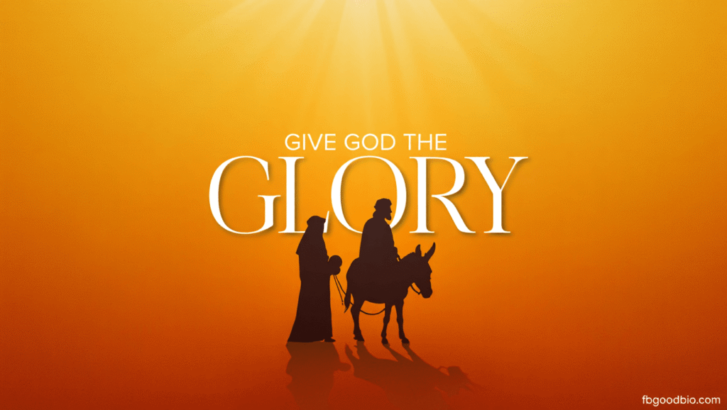 Worshiping God as an act of honoring His glory.