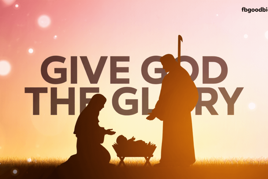 A person praying to give God glory in their life.