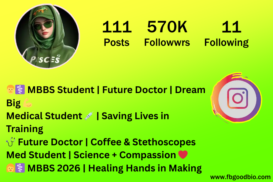 medical student bio for instagram