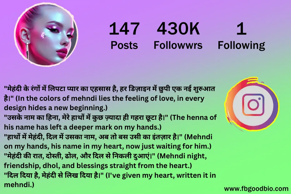 mehndi captions for instagram