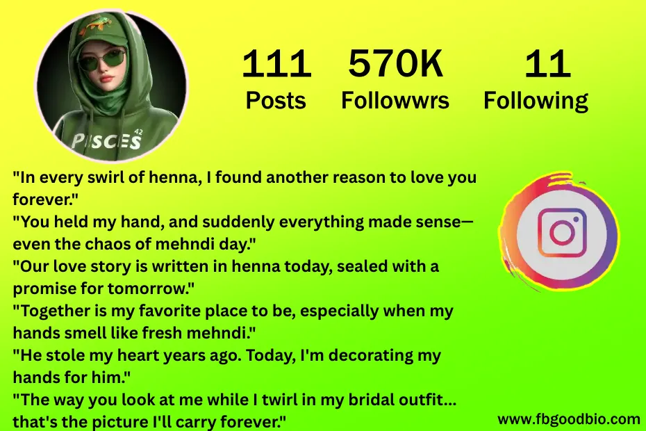 mehndi captions for instagram