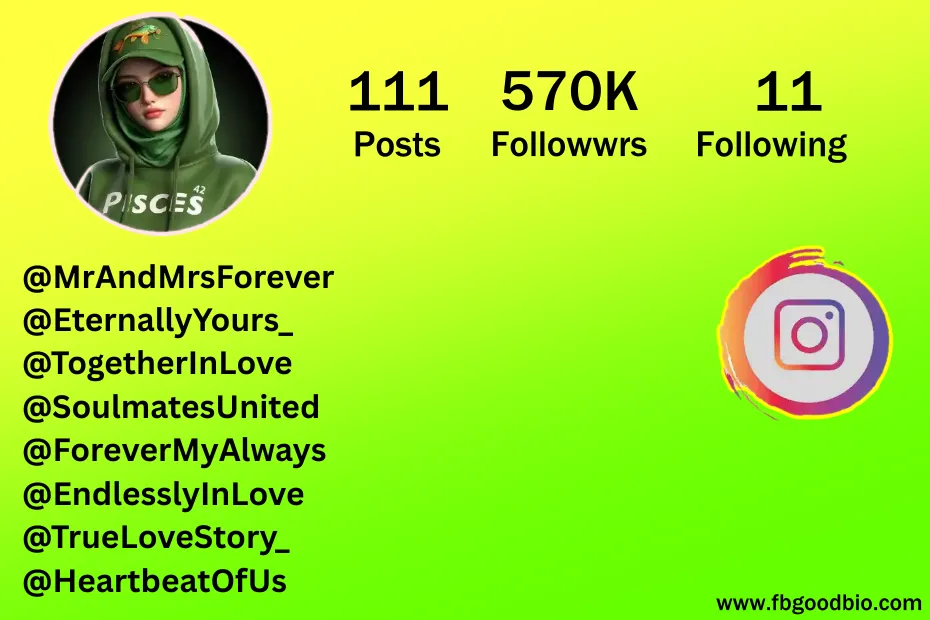 mr and mrs couple names for instagram