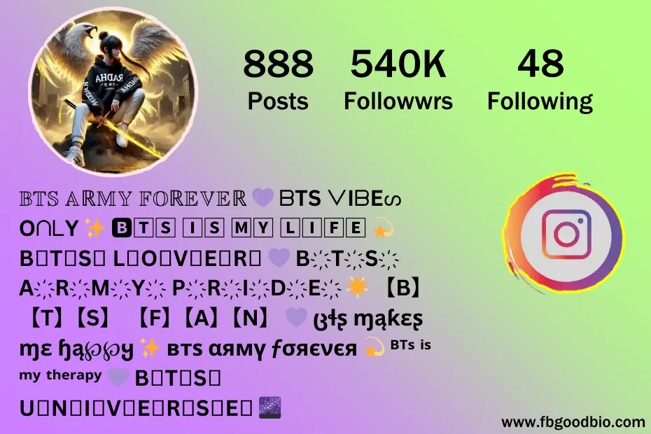 bts bio for instagram 7