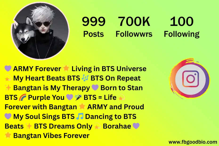 bts bio for instagram