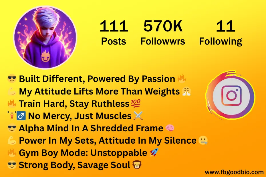 gym fitness bio for instagram 2