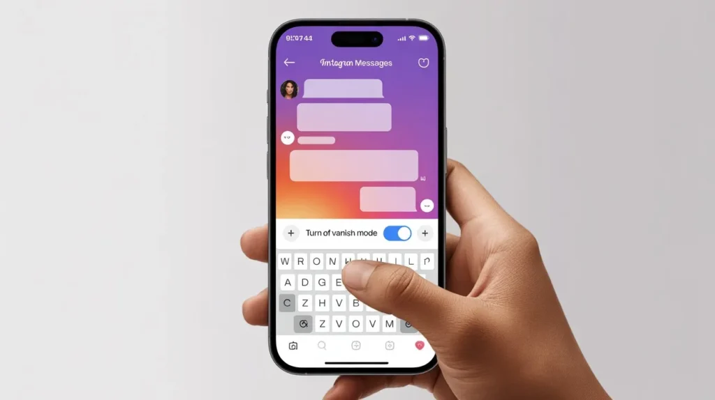 how to turn off vanish mode on instagram 1