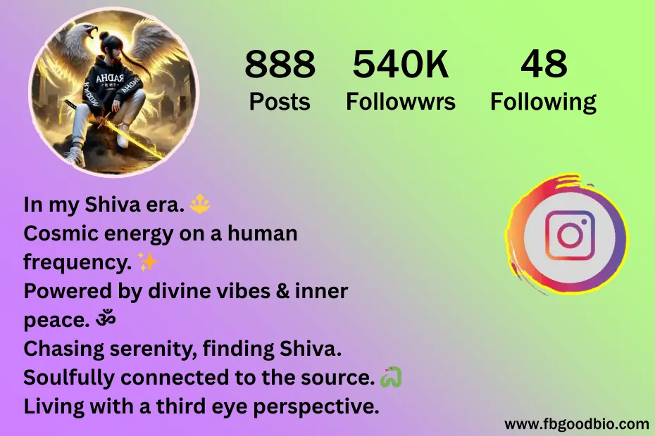 mahadev bio for instagram