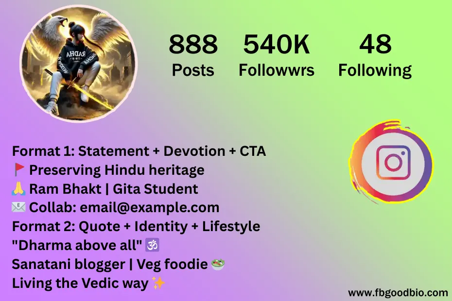 sanatani bio ideas 7