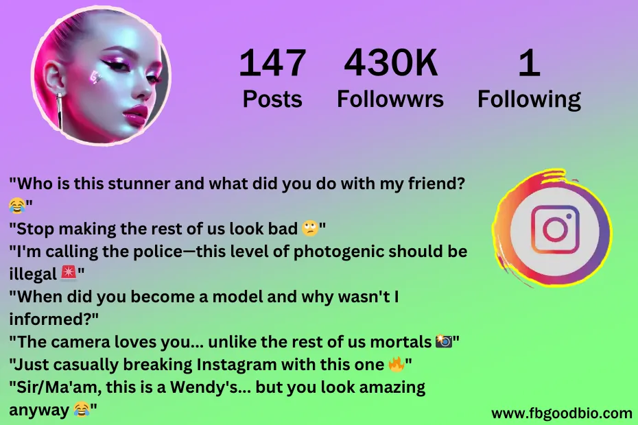 short funny comments on friends pic on instagram