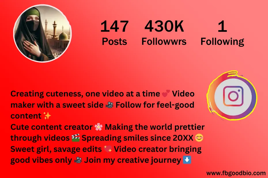 video creator bio for instagram 3