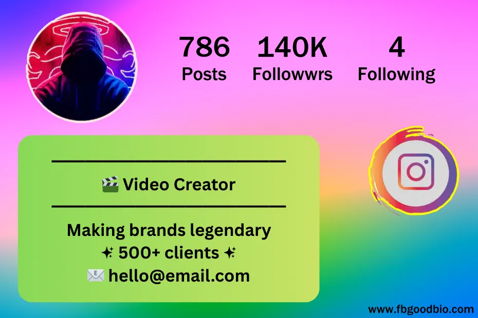 video creator bio for instagram 9