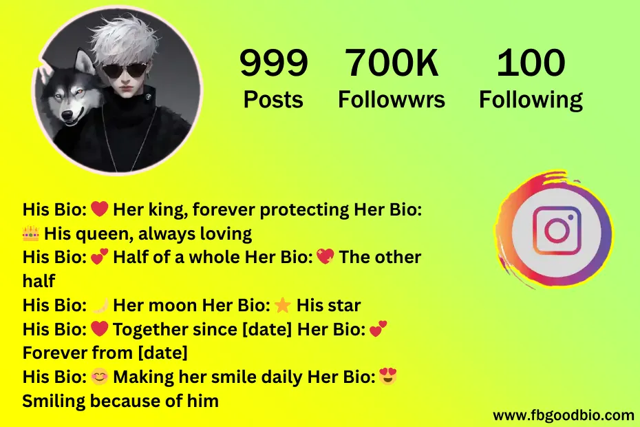 इंस्टाग्राम बायो love 6