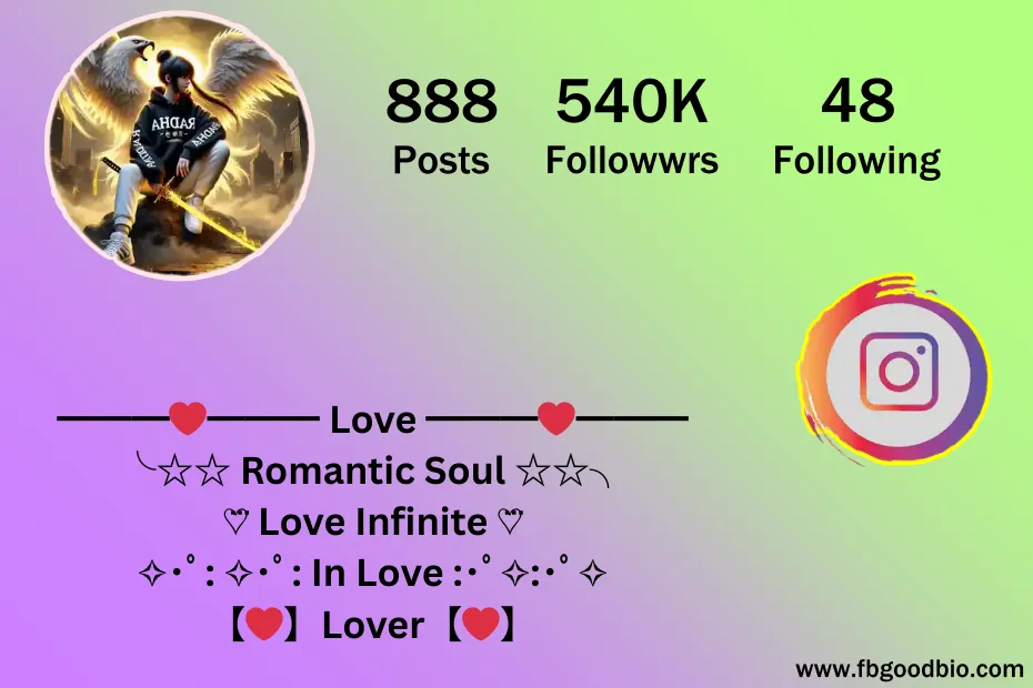 इंस्टाग्राम बायो love 7