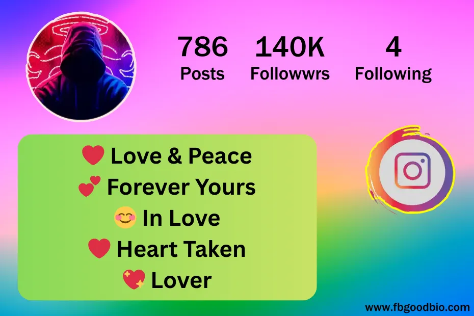 इंस्टाग्राम बायो love 9